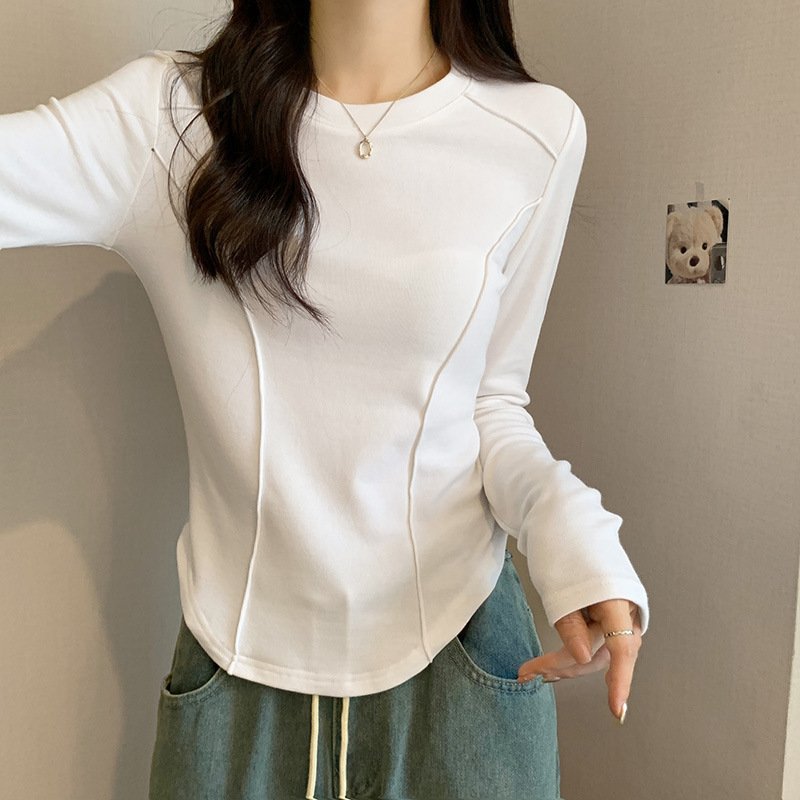 Women's Slim Fit Casual Solid Base Top