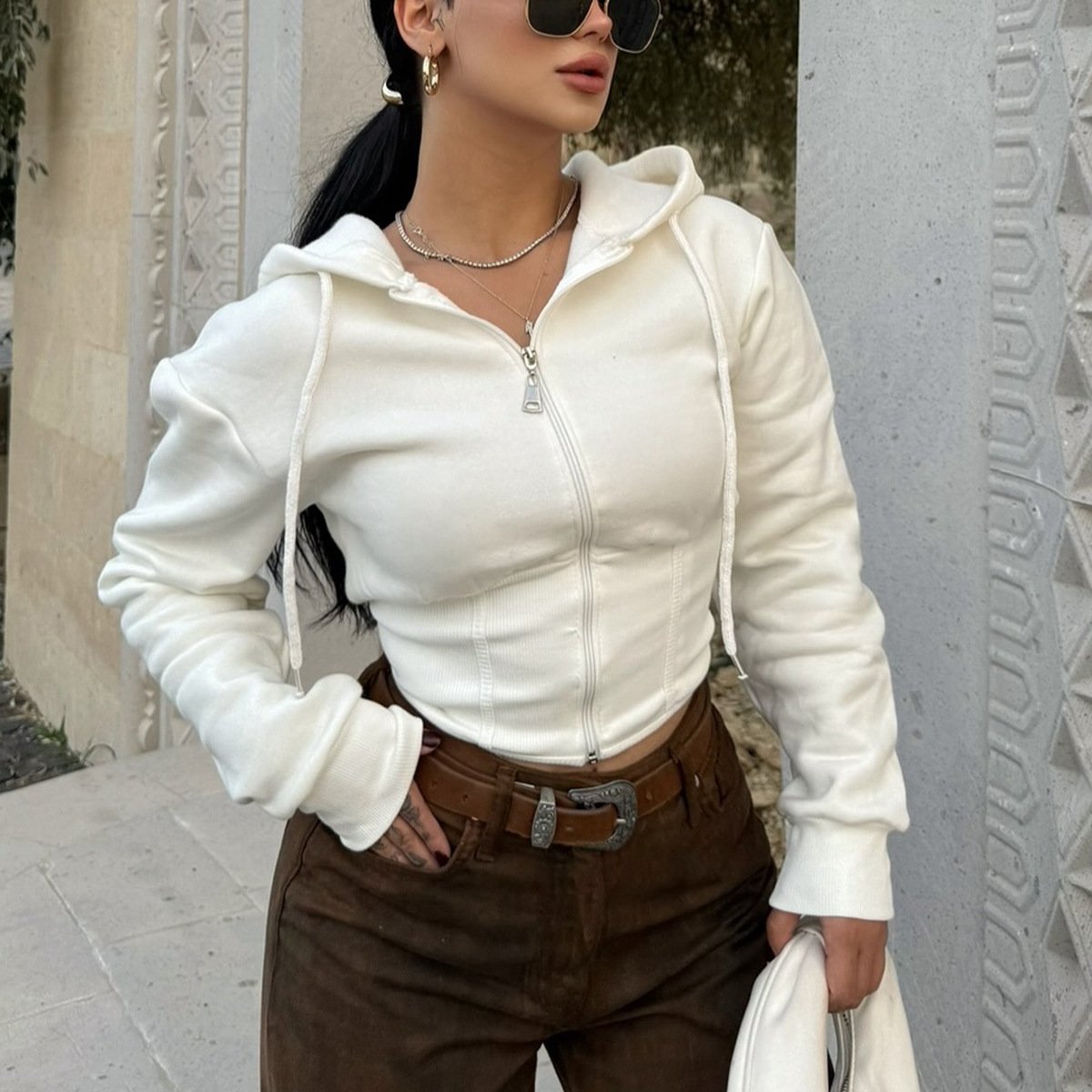 Women's Slimming Hoodie Sweatshirt