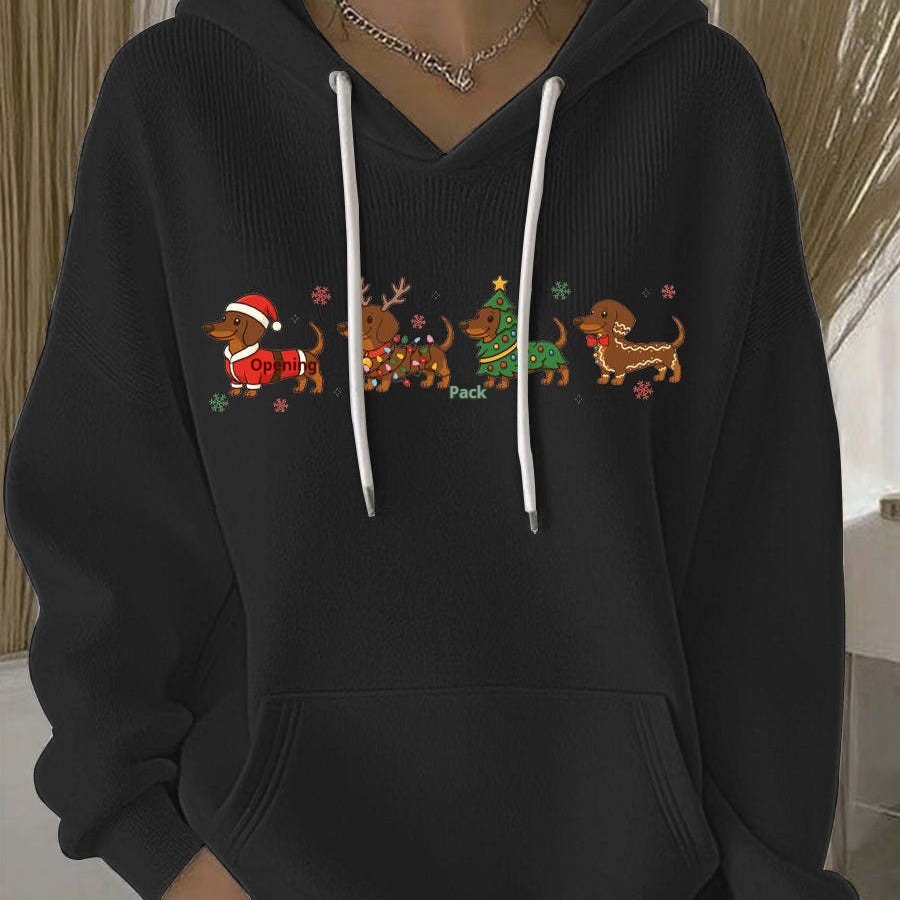 Women's Casual Waffle Knit Hoodie