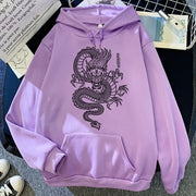 Men's Dragon Print Hoodie