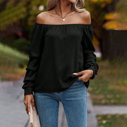 Elegant Off-Shoulder Long Sleeve Top for Women