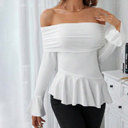 Chic One-Shoulder Slim Fit T-Shirt for Women