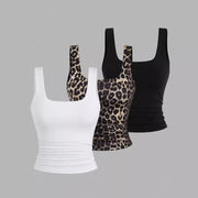 Leopard Print Camisole Top for Women - Sleek & Chic