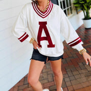 Cozy Letter Print Hoodie for Women