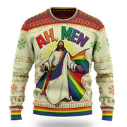 Funny Cartoon Santa Crewneck Sweatshirt for Men Women