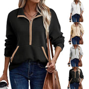 Cozy Women's Hoodie with Lapel Pocket