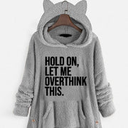Cozy Plus-size Women's Hooded Fleece Coat