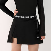 Retro Metal Star Waist Chain Women's Accessory