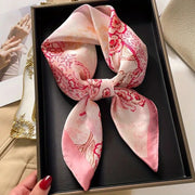Retro Chic Silk Scarf for Women