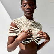 Pearl Body Chain - Exaggerated Style