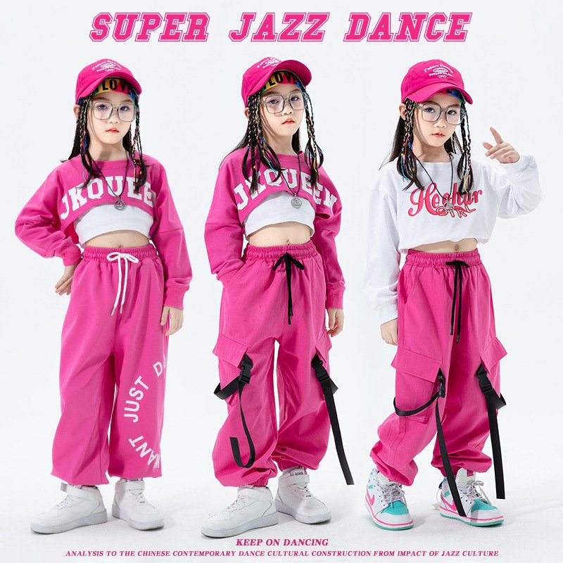 Jazz Dance Performance Outfit for Girls