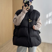 Cozy Plus-size Down Vest for Women