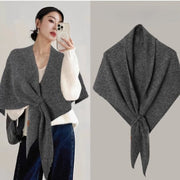 Stay Warm in Style with Wool Triangle Scarf