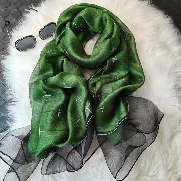 Add a Pop of Color with Our Lightweight Silk Scarf