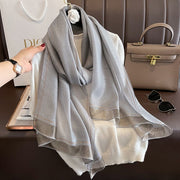 Elegant Long Silk Shawl for Women