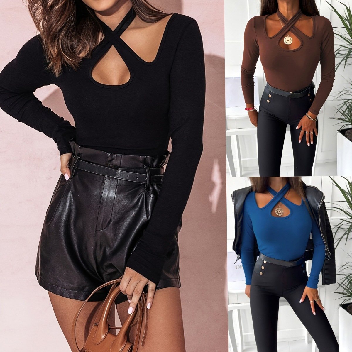 Sexy Solid-Color Slim Fit Women's Tank Top