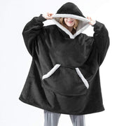 Cozy Winter Flannel Hoodie for Women