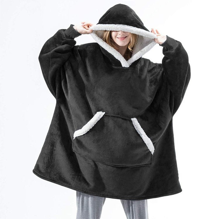 Cozy Winter Flannel Hoodie for Women