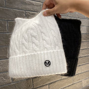 Warm Cat Ear Knitted Hat for Women