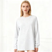 Comfortable Women's Crew Neck Long Sleeve Tee