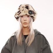 Ethnic-style Earflap Beanie Hat for Women