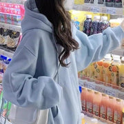 Effortless Chic Loose Fit Hoodie - Spring, Autumn & Winter Outerwear for Women