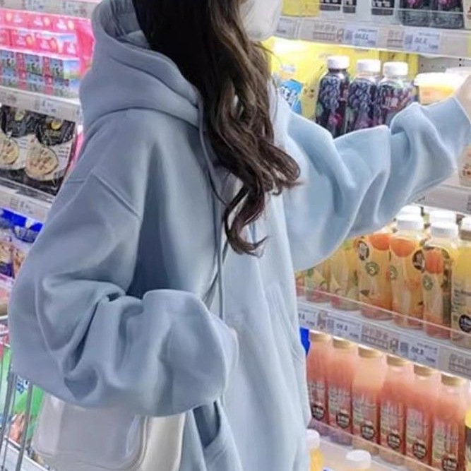 Effortless Chic Loose Fit Hoodie - Spring, Autumn & Winter Outerwear for Women