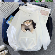 Women's Fleece Lined Printed Jacket - Perfect for Casual Wear