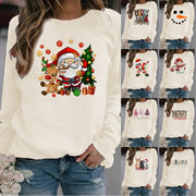 Christmas Crew-Neck Sweater for Women