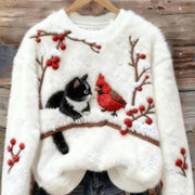 Cozy Christmas Flannel Hoodie for Women