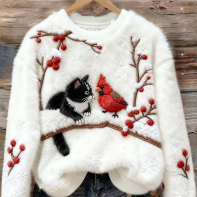 Cozy Christmas Flannel Hoodie for Women