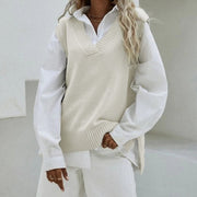 Sleeveless Knitted Vest for Women - Street Fashion Chic