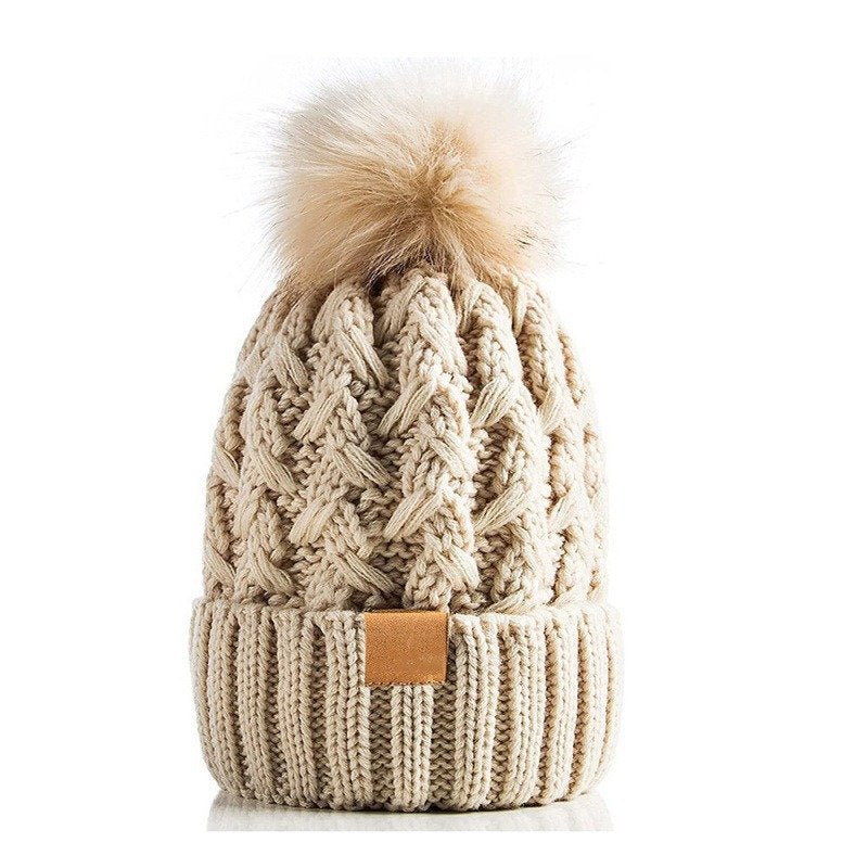 Cozy Rolled Brim Knit Hat for All Seasons