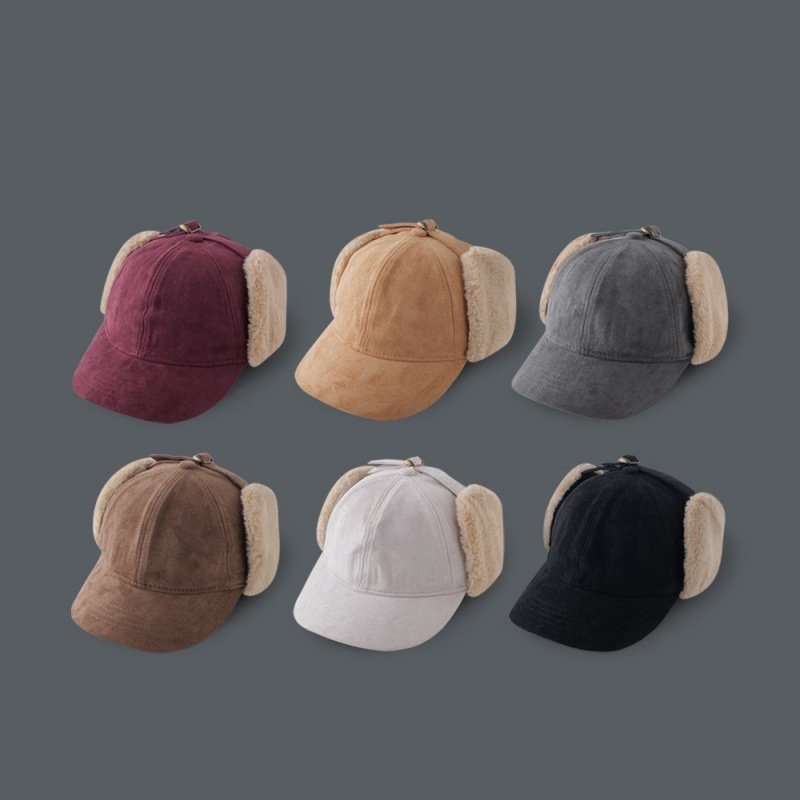 Warm Fleece-Lined Baseball Cap for Cycling