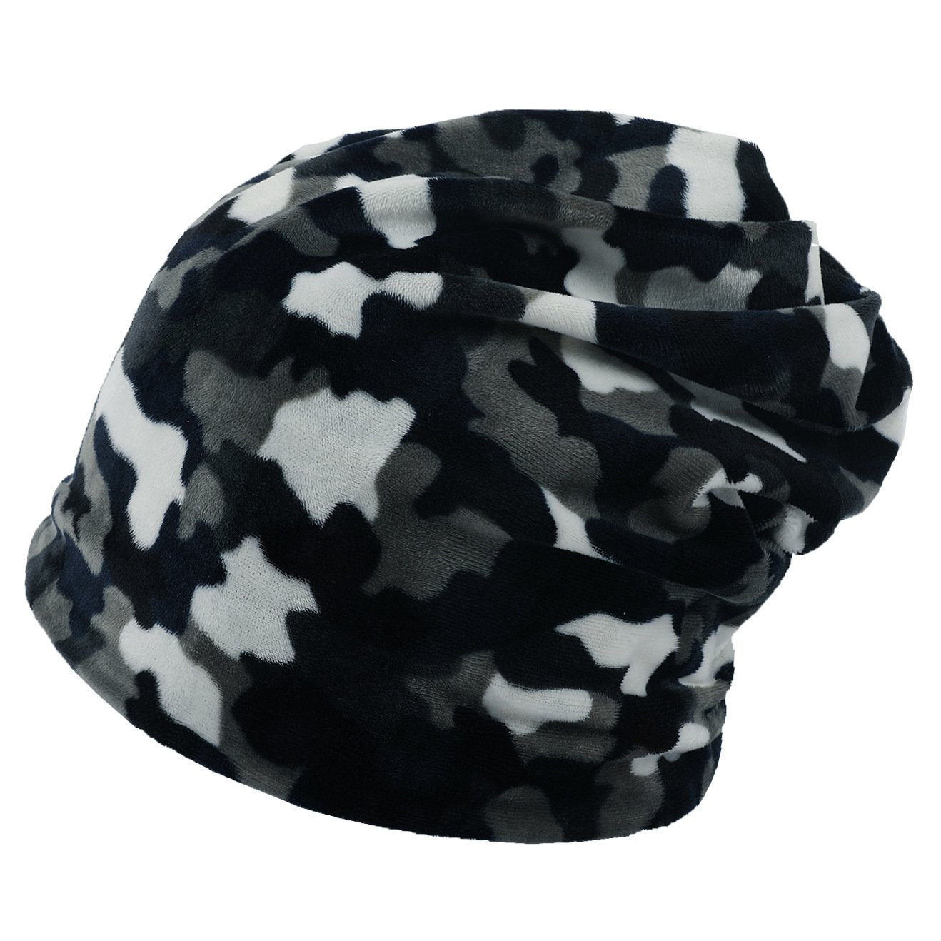 Multi-Colored Plaid Bonnet for Women - Double-Layer Warmth