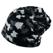 Multi-Colored Plaid Bonnet for Women - Double-Layer Warmth