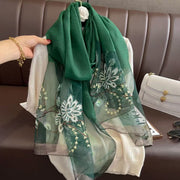 Warm Embroidered Scarf