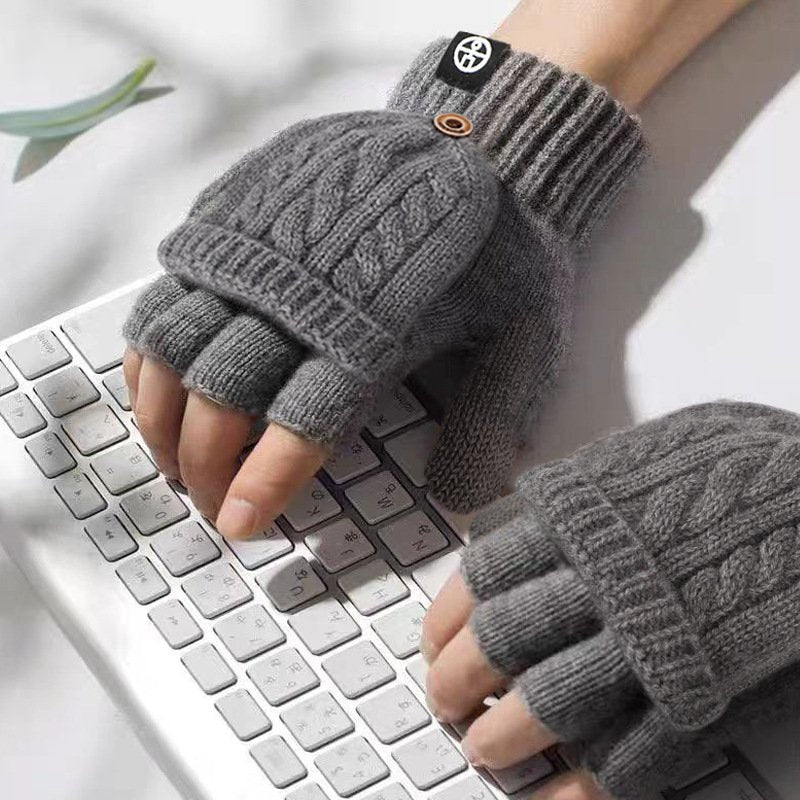 Warm Flip-up Gloves for Women - Cold-Proof & Insulating