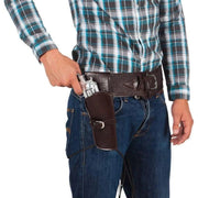 Retro Western Belt with Double Gun Holster