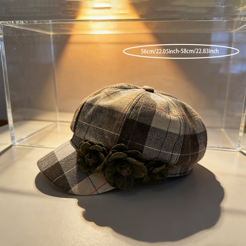 Versatile British-Style Painter Hat for Women