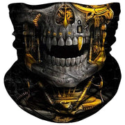 Multifunctional Cycling Mask with Skull Design