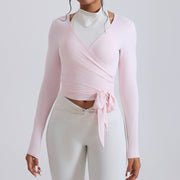 Women's Long-Sleeve Slim Athletic Fitness Top