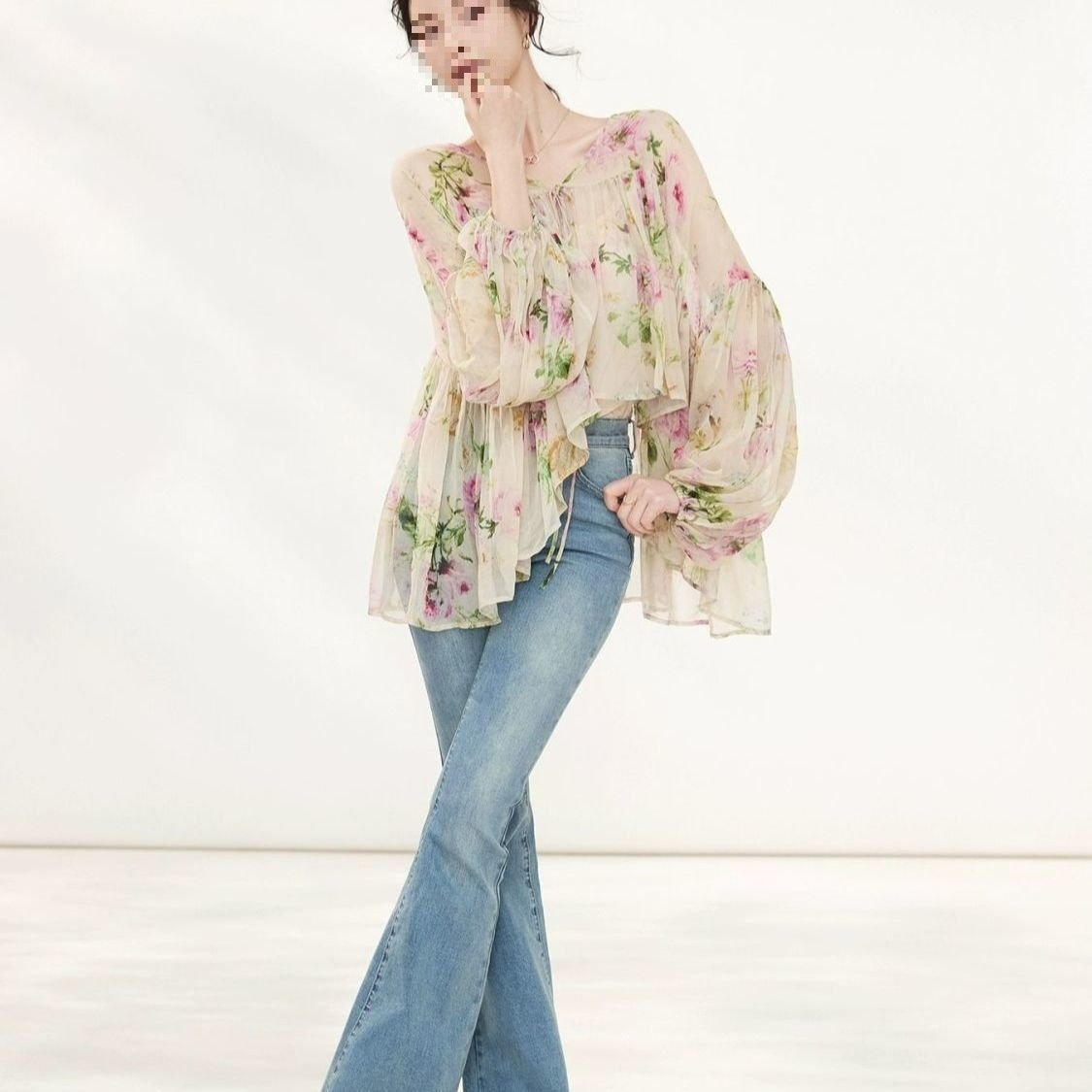 Chic Printed Sun-Protection Shirt
