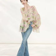 Chic Printed Sun-Protection Shirt