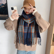 Stay Warm in Style: Plaid Neck Warmer Scarf