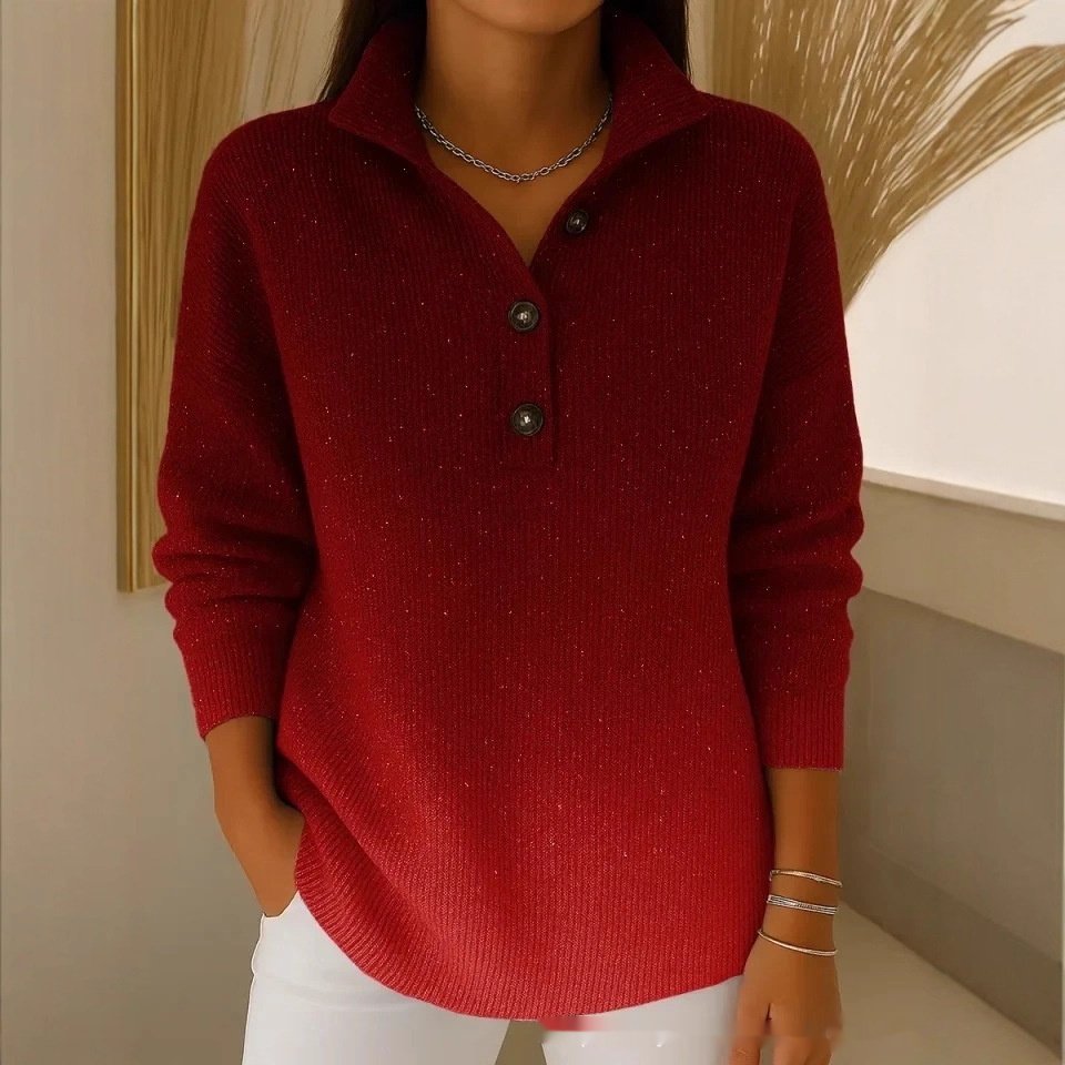Women's Retro Relaxed Long Sleeve Top