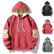 Loose Fit Cotton Hoodie for Teens, Fleece Lined for Warmth