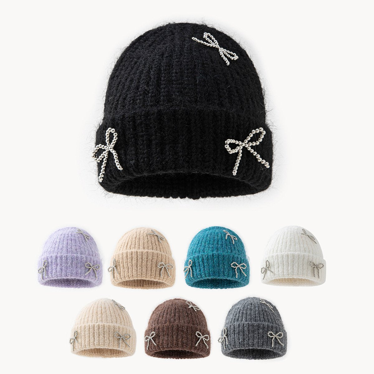 Stay Warm in Style with Solid Color Knitted Hats