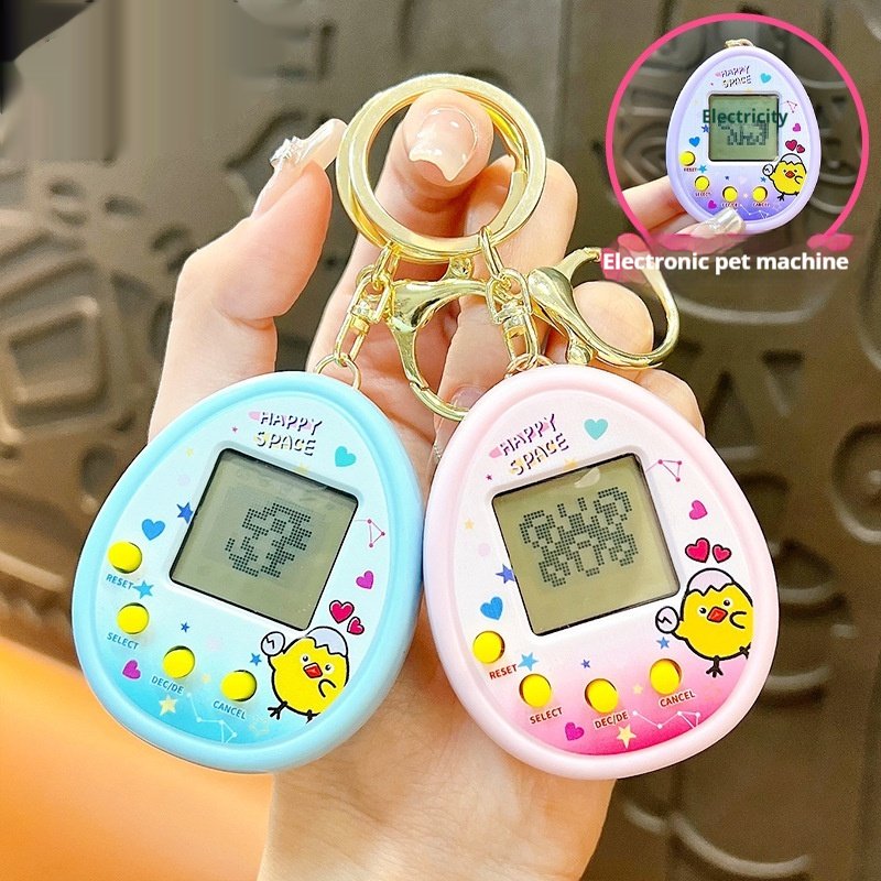 Mini Handheld Video Game Keychain Console Ornaments