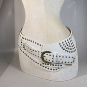 Autumn Winter Wide Leopard Print Fluffy Belt